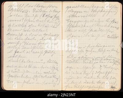 Lehmmübner Paul (1855-1916), sketchbook: Notes (sans dat.): Voir les plus grands dessins de construction à Berlin. Cour de district I et Cour de district I, Notes. Crayon sur papier, 15,3 x 20,5 cm (y compris les bords de numérisation) Banque D'Images