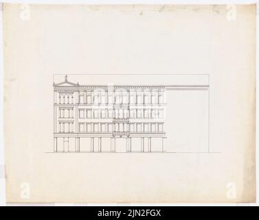 Knoblauch & Wex, grand magasin de conversion et d'expansion Erich Jordan, Markgrafenstr. 102-107, Berlin-Kreuzberg: Markgrafenstraße 102-104: Vue. Encre sur transparent, 53,4 x 67 cm (y compris les bords de numérisation) Banque D'Images