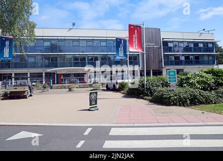 Le Centre national Sport pays de Galles - Canolfan Genedlaethol Chwaaraeon Cymru. Anciennement - Centre national des sports pour le pays de Galles, Institut gallois des sports. Banque D'Images