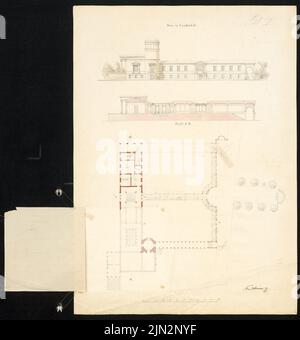 Arnim Ferdinand von (1814-1866) : Château de Lindstedt, Potsdam Banque D'Images