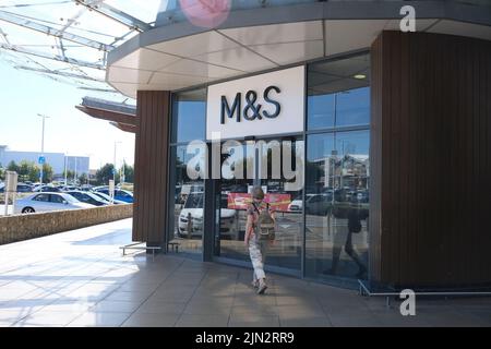 grand magasin marks and spencer, centre commercial westwood cross, kent est, royaume-uni août 2022 Banque D'Images