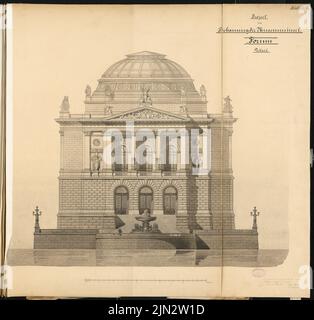 Hoffmann Ludwig (1852-1932) : expansion de l'île des musées, Berlin. Concours Schinkel 1882 Banque D'Images