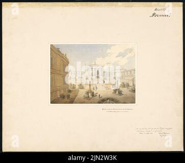 Hoffmann Ludwig (1852-1932) : expansion de l'île des musées, Berlin. Concours Schinkel 1882 Banque D'Images