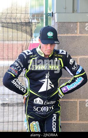 Manchester, Royaume-Uni. 8th août 2022. Jason Doyle - Ipswich TruMix Witches lors du match de la SGB Premiership entre Belle vue Aces et Ipswich Witches au National Speedway Stadium, Manchester, le lundi 8th août 2022. (Credit: Ian Charles | MI News) Credit: MI News & Sport /Alay Live News Banque D'Images