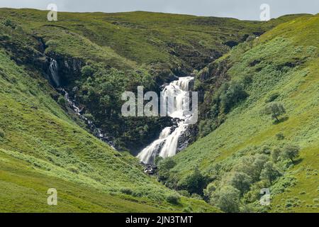 Chute près de Sligachan, île de Skye, Écosse Banque D'Images