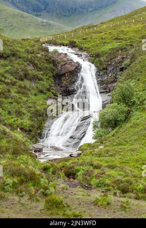 EAS A 'Bhradain Falls, près de Sligachan, île de Skye, Écosse Banque D'Images