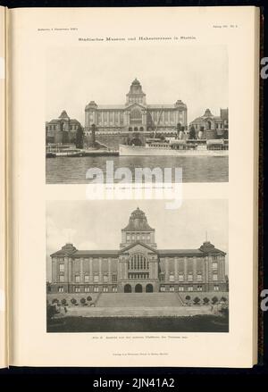 Wilhelm Meyer-Schwartau (1854-1935, en tant qu'architecte) : Musée Städtisches et Hakenterrasse, Stettin (aujourd'hui : Musée national Stettin) Banque D'Images