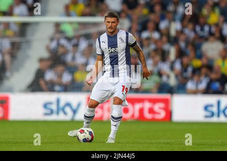 West Bromwich, Royaume-Uni. 08th août 2022. John Swift #19 de West Bromwich Albion avec le ballon à West Bromwich, Royaume-Uni, le 8/8/2022. (Photo de Gareth Evans/News Images/Sipa USA) Credit: SIPA USA/Alay Live News Banque D'Images