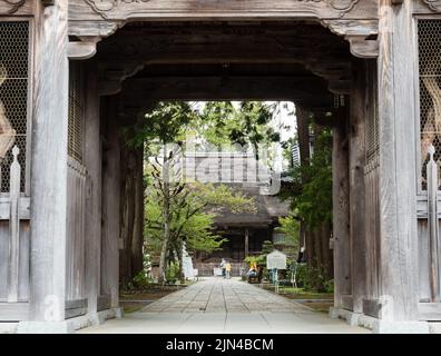 Nankoku, préfecture de Kochi, Japon - 6 avril 2018 : entrée à Kokubunji, temple numéro 29 du pèlerinage de Shikoku Banque D'Images