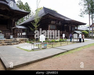 Nankoku, préfecture de Kochi, Japon - 6 avril 2018 : salle principale de Kokubunji, temple numéro 29 du pèlerinage de Shikoku Banque D'Images