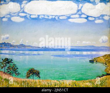 Ferdinand Hodler, Lac Léman vu de Chexbres, peinture de paysage à l'huile sur toile, 1905 Banque D'Images