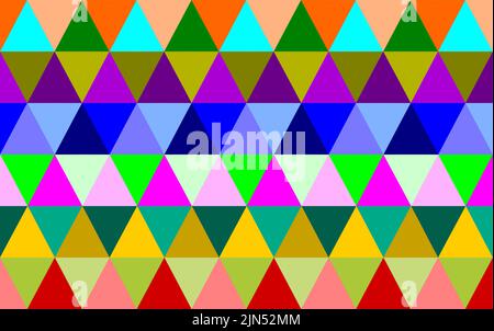 Motif triangle géométrique coloré sans couture vectoriel. Les motifs colorés sont adaptés à l'impression sur divers matériaux. Illustration de Vecteur