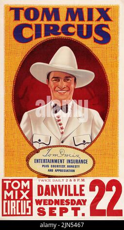 Affiche de Tom Mix Circus (Tom Mix Circus, 1937). Affiche Danville Banque D'Images