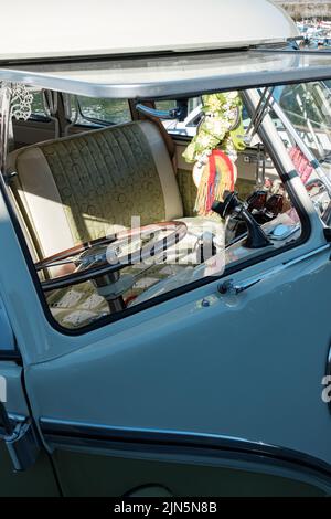 Magnifique cabine de camping VW Splitscreen Banque D'Images