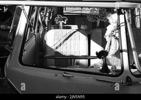 Magnifique cabine de camping VW Splitscreen Banque D'Images