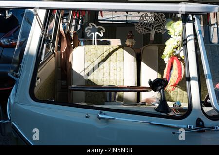 Magnifique cabine de camping VW Splitscreen Banque D'Images