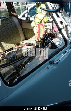 Magnifique cabine de camping VW Splitscreen Banque D'Images