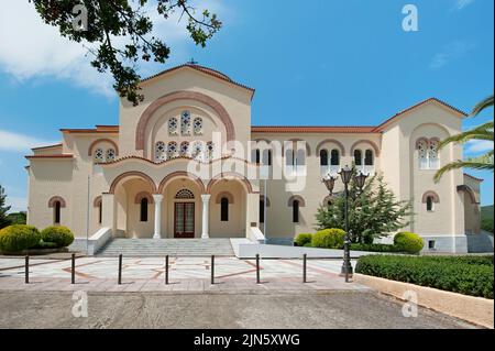Monastère sacré d'Agios Gerasimos de l'île de Kefalonia, Grèce Banque D'Images