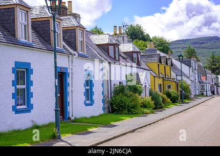 Shielddaig ia un village en Ecosse, situé sur les rives du Loch Shielddaig, Banque D'Images