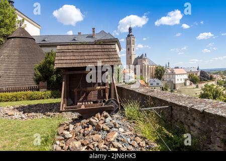 Hrádek - stříbrný důl, České muzeum stříbra, Kutná Hora (UNESCO), Středočeský kraj, Česká republika / mine d'argent, Musée tchèque de l'argent, Kutna Hora, Banque D'Images