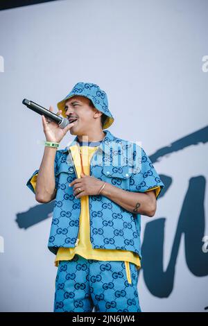 Stockholm, Suède. 01st, juillet 2022. Le rappeur suédois et chanteur de reggae Tombouctou donne un concert en direct pendant le festival de musique suédois Lollapalooza Stockholm 2022 à Stockholm. (Crédit photo: Gonzales photo - Tilman Jentzsch). Banque D'Images