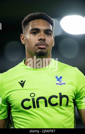 LONDRES, ANGLETERRE - AOÛT 08 : Owen Goodman, gardien de but international du Canada, de Crystal Palace, lors du match de la première Ligue 2 Division 1 entre Crystal Palace U21 et Brighton & Hove Albion F.C. U21 au parc Selhurst sur 8 août 2022 à Londres, Royaume-Uni. (Photo de Sebastian Frej) crédit: Sebo47/Alamy Live News Banque D'Images