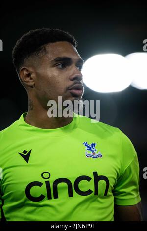 LONDRES, ANGLETERRE - AOÛT 08 : Owen Goodman, gardien de but international du Canada, de Crystal Palace, lors du match de la première Ligue 2 Division 1 entre Crystal Palace U21 et Brighton & Hove Albion F.C. U21 au parc Selhurst sur 8 août 2022 à Londres, Royaume-Uni. (Photo de Sebastian Frej) crédit: Sebo47/Alamy Live News Banque D'Images