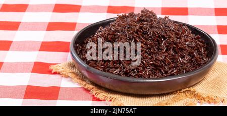 Riz avec noix de coco plat typique de la côte des Caraïbes Banque D'Images