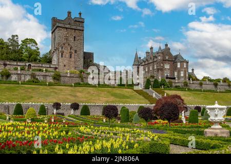 Château et jardins de Drummond, Crieff, Perthshire, Écosse Banque D'Images