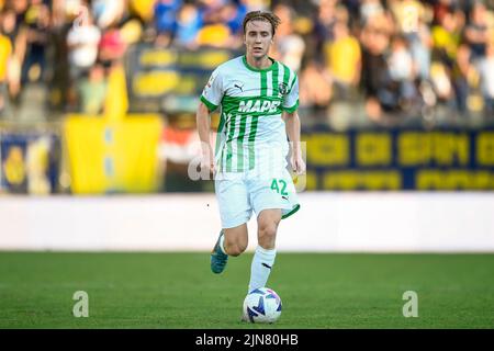 Modène, Italie. 08 août 2022. Kristian Thorstvedt de US Sassuolo en action pendant le match de football de Coppa Italia entre Modène FC et US Sassuolo. Credit: Nicolò Campo/Alay Live News Banque D'Images