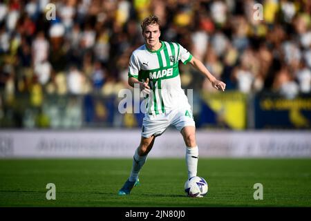 Modène, Italie. 08 août 2022. Kristian Thorstvedt de US Sassuolo en action pendant le match de football de Coppa Italia entre Modène FC et US Sassuolo. Credit: Nicolò Campo/Alay Live News Banque D'Images