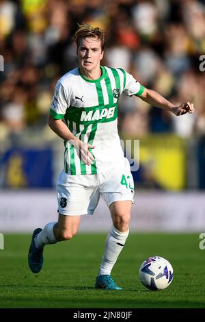 Modène, Italie. 08 août 2022. Kristian Thorstvedt de US Sassuolo en action pendant le match de football de Coppa Italia entre Modène FC et US Sassuolo. Credit: Nicolò Campo/Alay Live News Banque D'Images