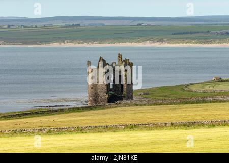 Château de Keiss, près de Wick, Caithness, Écosse Banque D'Images