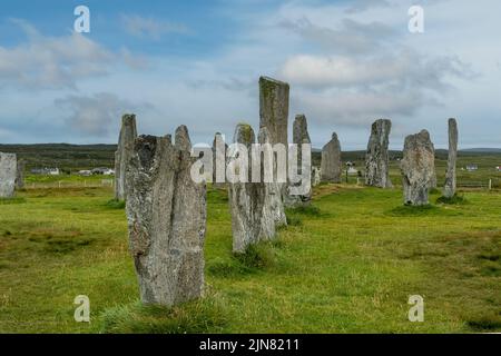 Calanais Standing Stones, Callanish, Isle of Lewis, Outer Hebrides, Écosse Banque D'Images