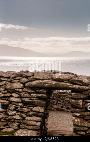 Fort de Dunbeg sur la péninsule de Dingle en Irlande. Banque D'Images