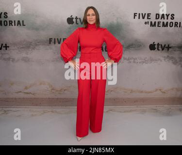 8 août 2022, Hollywood, Calidornia, Etats-Unis: Vera Farmiga participe à la série limitée Apple TV+ â€œFive Days at Memorialâ (Credit image: © Billy Bennight/ZUMA Press Wire) Banque D'Images