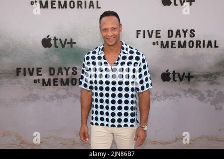 8 août 2022, Hollywood, Calidornia, Etats-Unis: Emerson Brooks participe à la série limitée Apple TV+ â€œFive Days at Memorialâ (Credit image: © Billy Bennight/ZUMA Press Wire) Banque D'Images