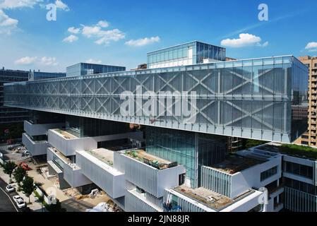 HANGZHOU, CHINE - le 10 AOÛT 2022 - le musée d'art China Wulin est vu depuis les airs à Hangzhou, province du Zhejiang, Chine, le 10 août 2022. Appelé Banque D'Images