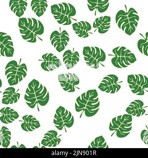 Les feuilles d'automne sont de couleur verte Illustration de Vecteur