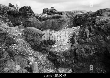 Mines du Congo, mineurs en action en République démocratique du Congo, mines en Afrique Banque D'Images