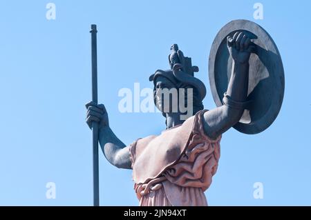 Italie, Lombardie, Pavie, place Piazzale Minerva, Minerva Monument de Francesco Messina date 1939 Banque D'Images