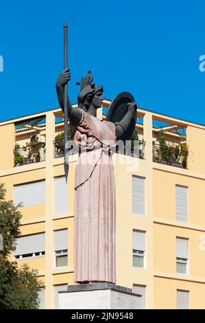 Italie, Lombardie, Pavie, place Piazzale Minerva, Minerva Monument de Francesco Messina date 1939 Banque D'Images