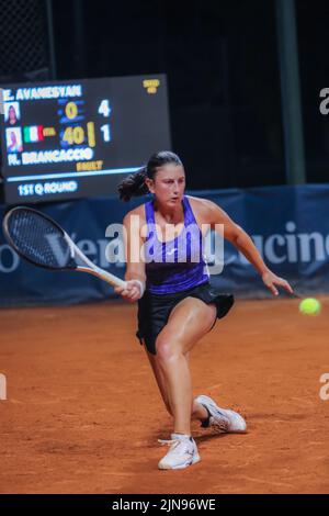 Nuria Brancaccio pendant l'Open des dames de Palerme 2022. Banque D'Images