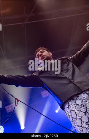 Tom Grennan habite à Coventry Coombe Weekender 3rd août 2019 Banque D'Images