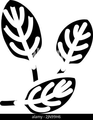 illustration vectorielle d'icône de glyphe vert épinard Illustration de Vecteur