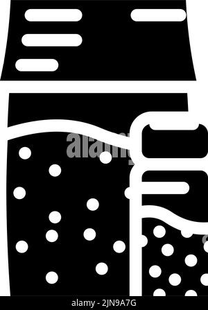 illustration vectorielle d'icône de glyphe aux épices et épinards Illustration de Vecteur