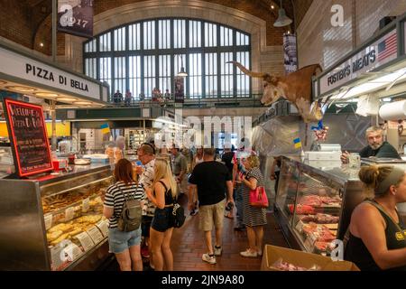 Marché West Side Clevelands le plus ancien marché public de Cleveland Banque D'Images