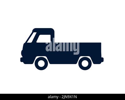 Icône de pick-up vintage classique isolée sur fond blanc - illustration vectorielle Illustration de Vecteur