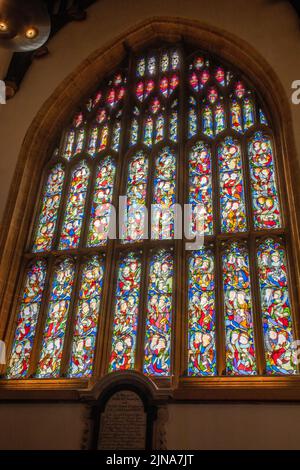 Sherborne Abbey South fenêtre transept par Augustus Welby Northmore Pugin Banque D'Images