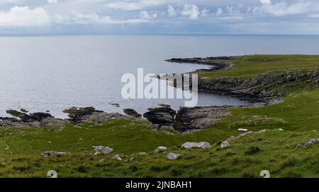 Paysage panoramique de la côte de Neist point sur l'île de Skye Banque D'Images